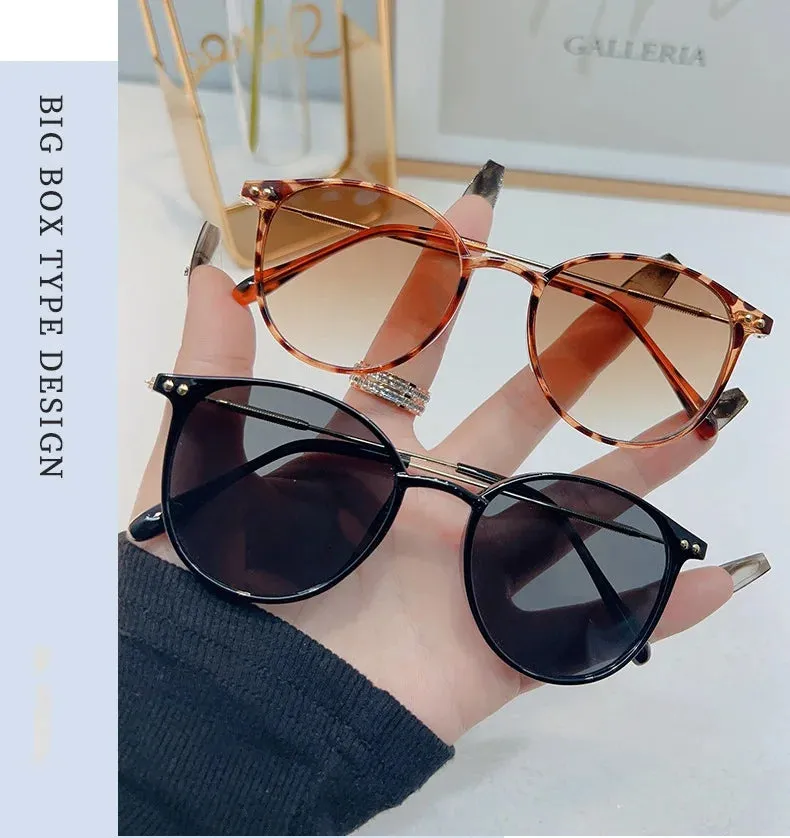 2024 New Style Round Frame Sunglasses Unisex UV-proof Sun Glasses Eyewear Women Outdoor Travel Goggle Eye Production Sun Shades