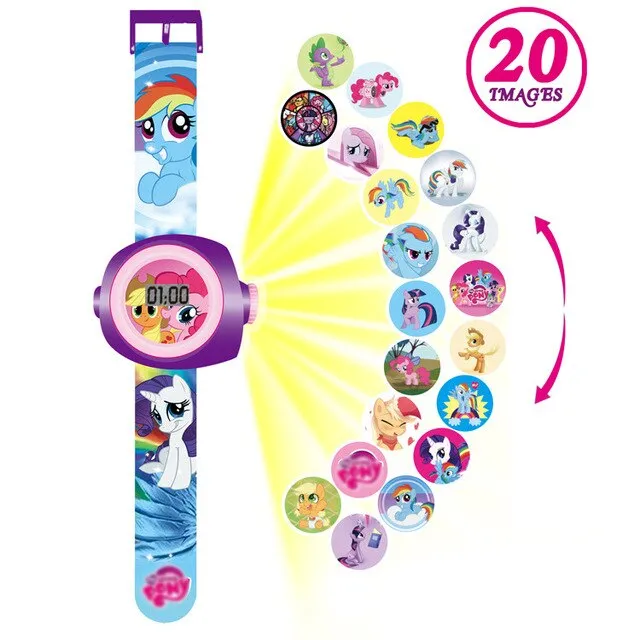 3D Projection Minnie Unicorn Kids Watches Children Toy LED Digital Kid Boys Girls Clock Watches Spiderman Child Watch