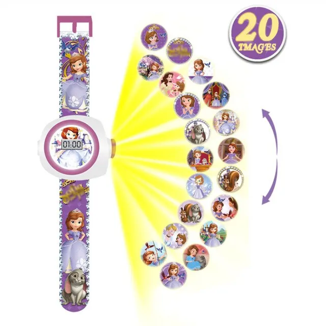 3D Projection Minnie Unicorn Kids Watches Children Toy LED Digital Kid Boys Girls Clock Watches Spiderman Child Watch