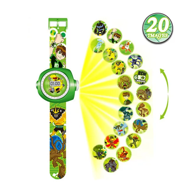 3D Projection Minnie Unicorn Kids Watches Children Toy LED Digital Kid Boys Girls Clock Watches Spiderman Child Watch