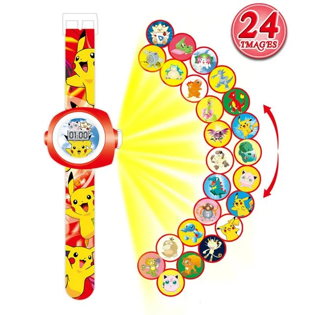 3D Projection Minnie Unicorn Kids Watches Children Toy LED Digital Kid Boys Girls Clock Watches Spiderman Child Watch