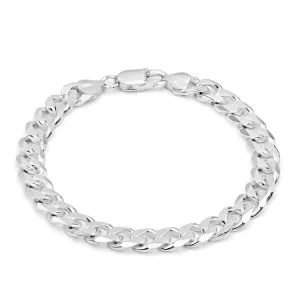 925 Sterling Silver Cuban Curb Link Anklet Bracelet