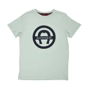 Aigner Kids Boy's Light Green T-Shirt