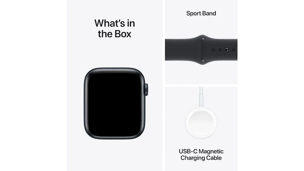 Apple Watch SE 44mm Midnight Aluminium Case with Midnight Sport Band M/L - GPS   Cellular