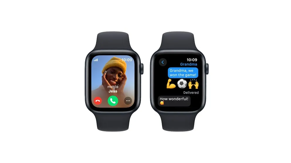 Apple Watch SE 44mm Midnight Aluminium Case with Midnight Sport Band M/L - GPS   Cellular