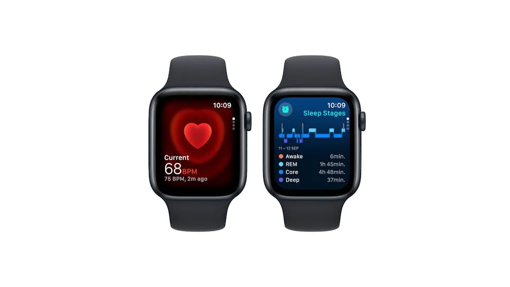 Apple Watch SE 44mm Midnight Aluminium Case with Midnight Sport Band M/L - GPS   Cellular