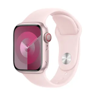 Apple Watch Series 9 41mm GPS   Cellular Pink Aluminium Case with Light Pink Sport Band  (Opened Never Used)