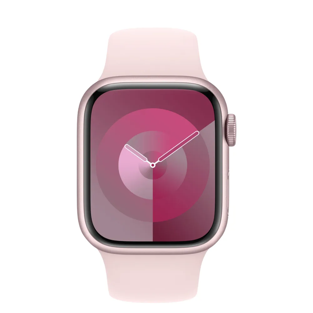 Apple Watch Series 9 41mm GPS   Cellular Pink Aluminium Case with Light Pink Sport Band  (Opened Never Used)