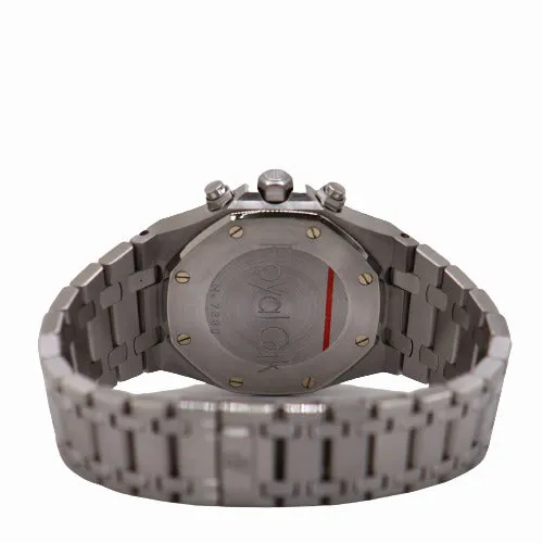 Audemar's Piguet Men's Royal Oak Stainless Steel 39mm White Chronograph Dial Watch Ref# 25860ST.OO.1110ST.05