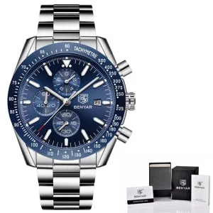 BENYAR Men’s Watch Chronograph Waterproof Sport Fashion Quartz Military Watch Relogio Masculino