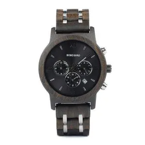BOBO BIRD Wooden Men relogio Watch