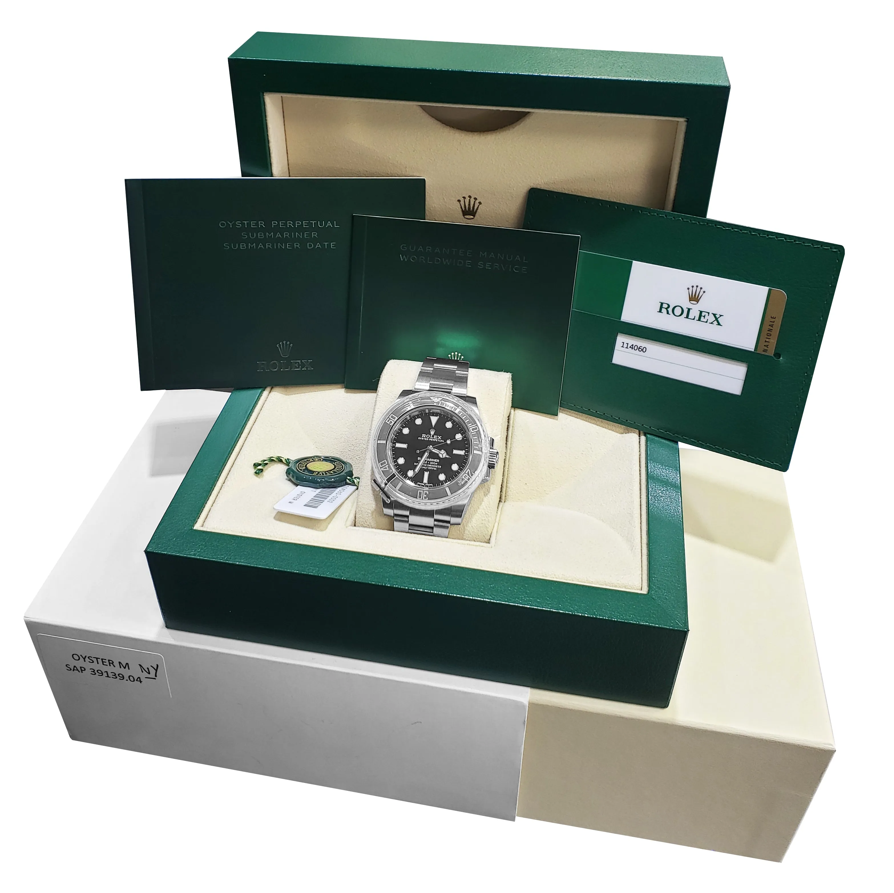 BRAND NEW 2019 Rolex Submariner No-Date 114060 Stainless 40mm Black Watch