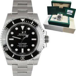 BRAND NEW 2019 Rolex Submariner No-Date 114060 Stainless 40mm Black Watch