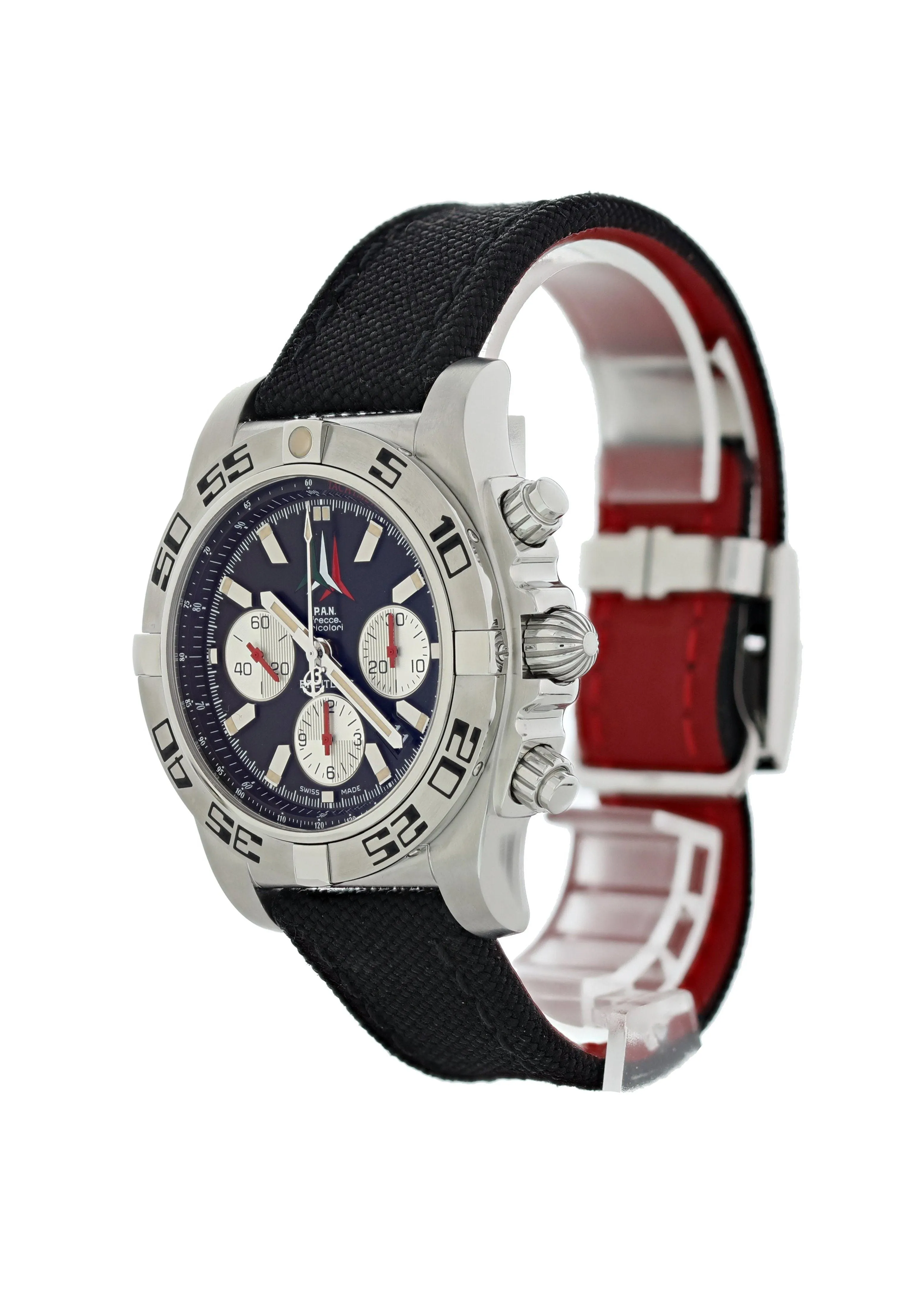 Breitling Chronomat 01 AB0110 P.A.N  Frecce Tricolore  Mens Watch Box Papers