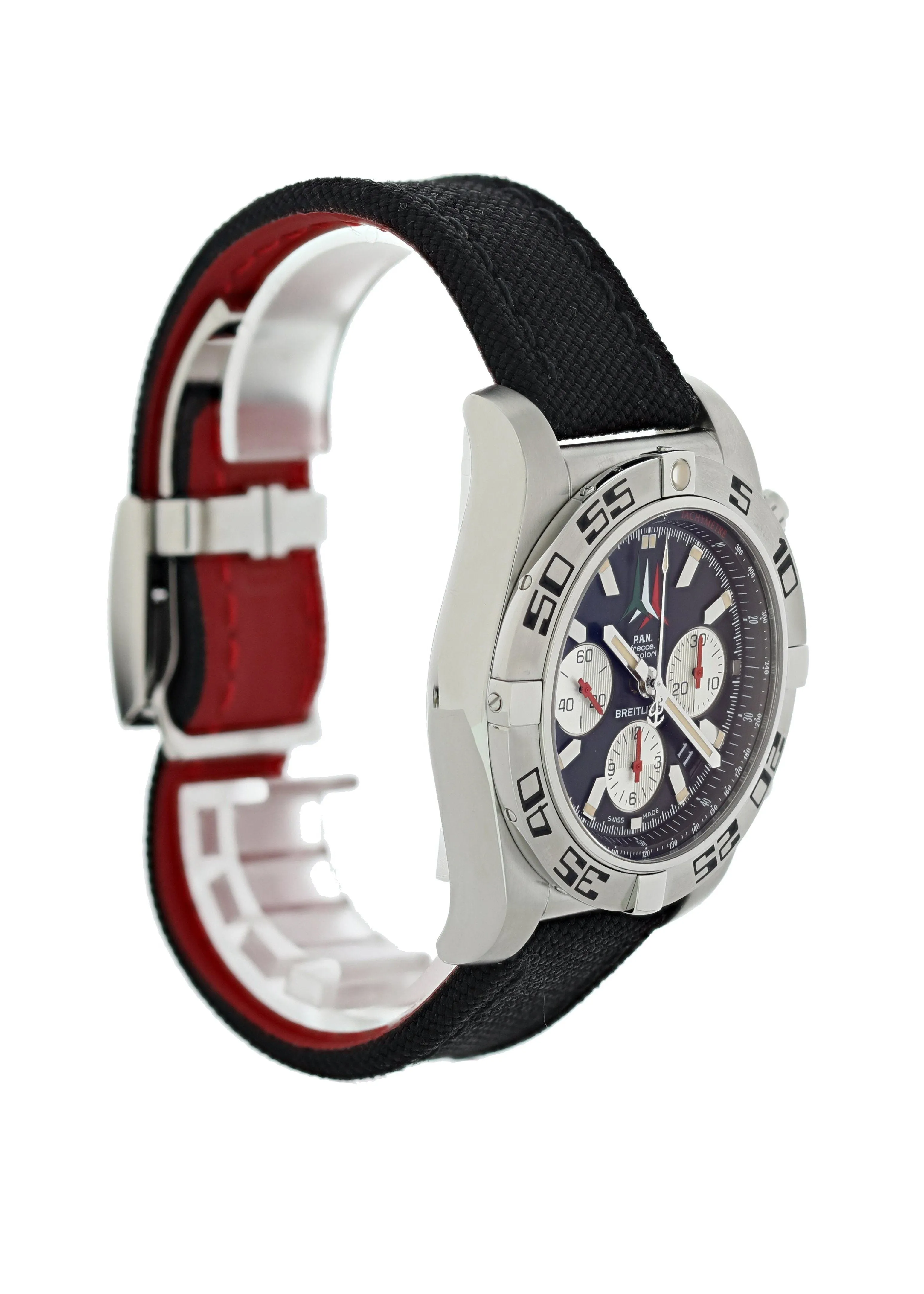 Breitling Chronomat 01 AB0110 P.A.N  Frecce Tricolore  Mens Watch Box Papers