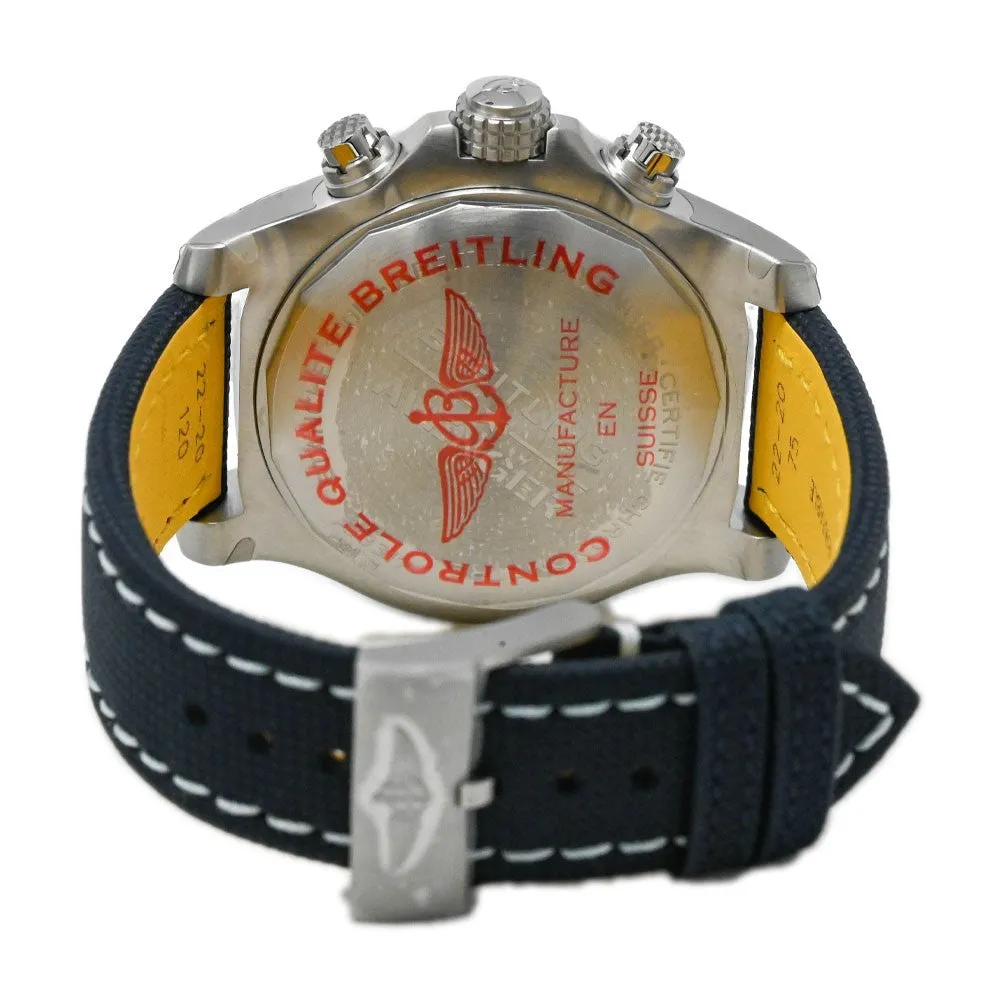 Breitling Men's Avenger Stainless Steel 45mm Blue Chronograph Dial Watch Reference #: A13317