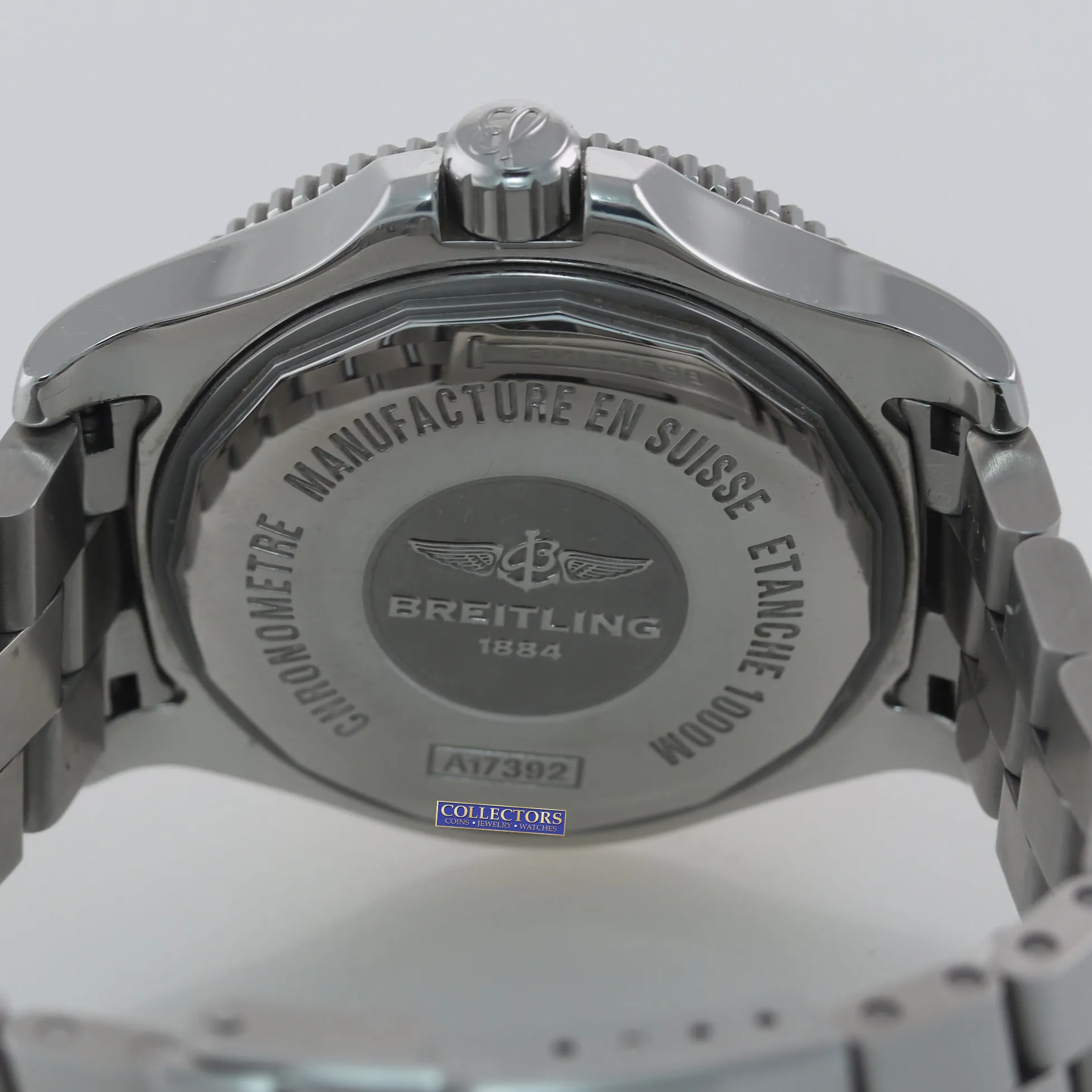 Breitling SuperOcean 44 Stainless Steel Black 44mm Date Dive Watch A17392
