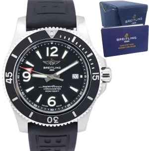 Breitling SuperOcean 44 Steel Black 44mm Date Dive A17367D71B1S2 Watch A17367
