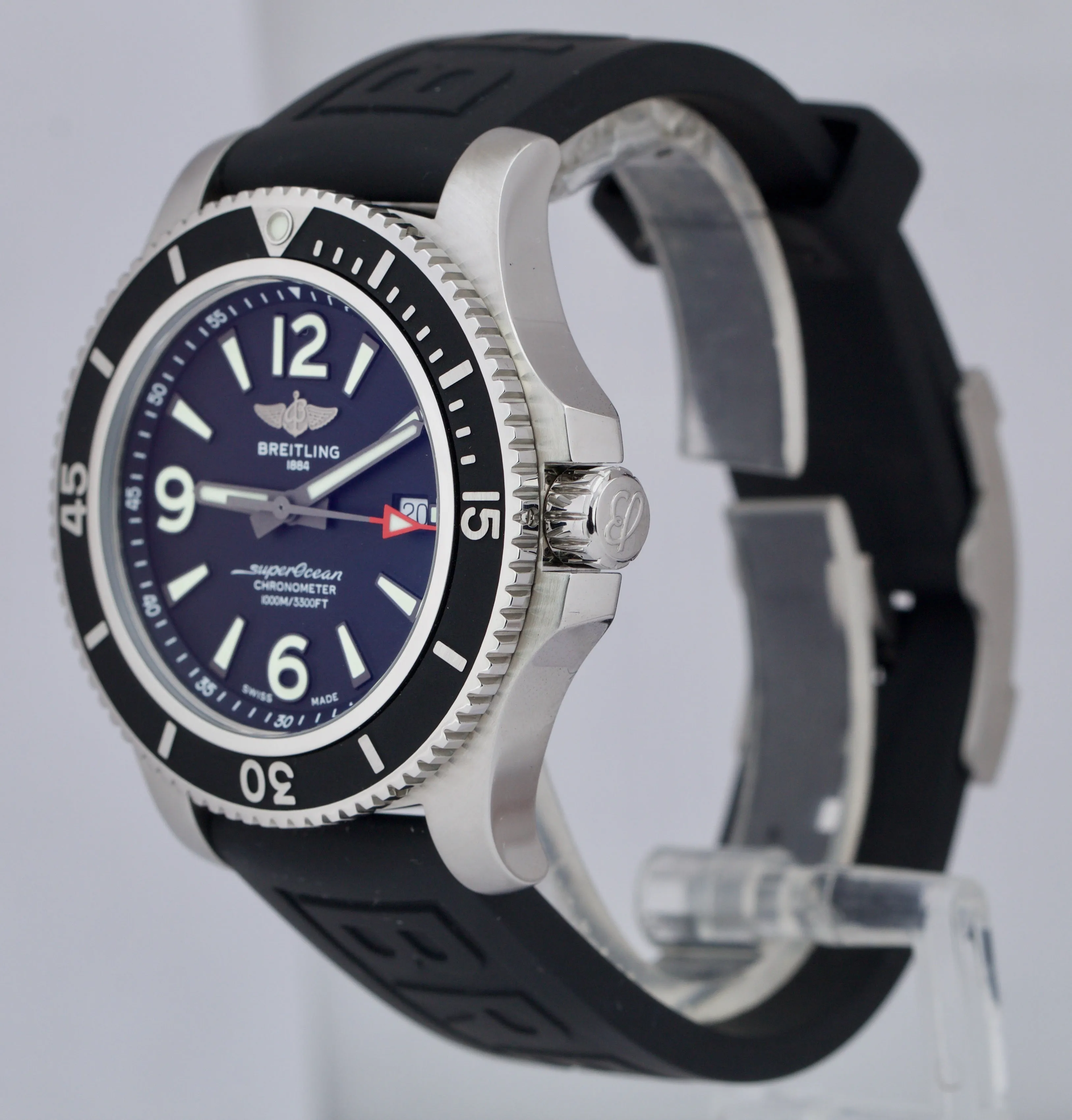 Breitling SuperOcean 44 Steel Black 44mm Date Dive A17367D71B1S2 Watch A17367