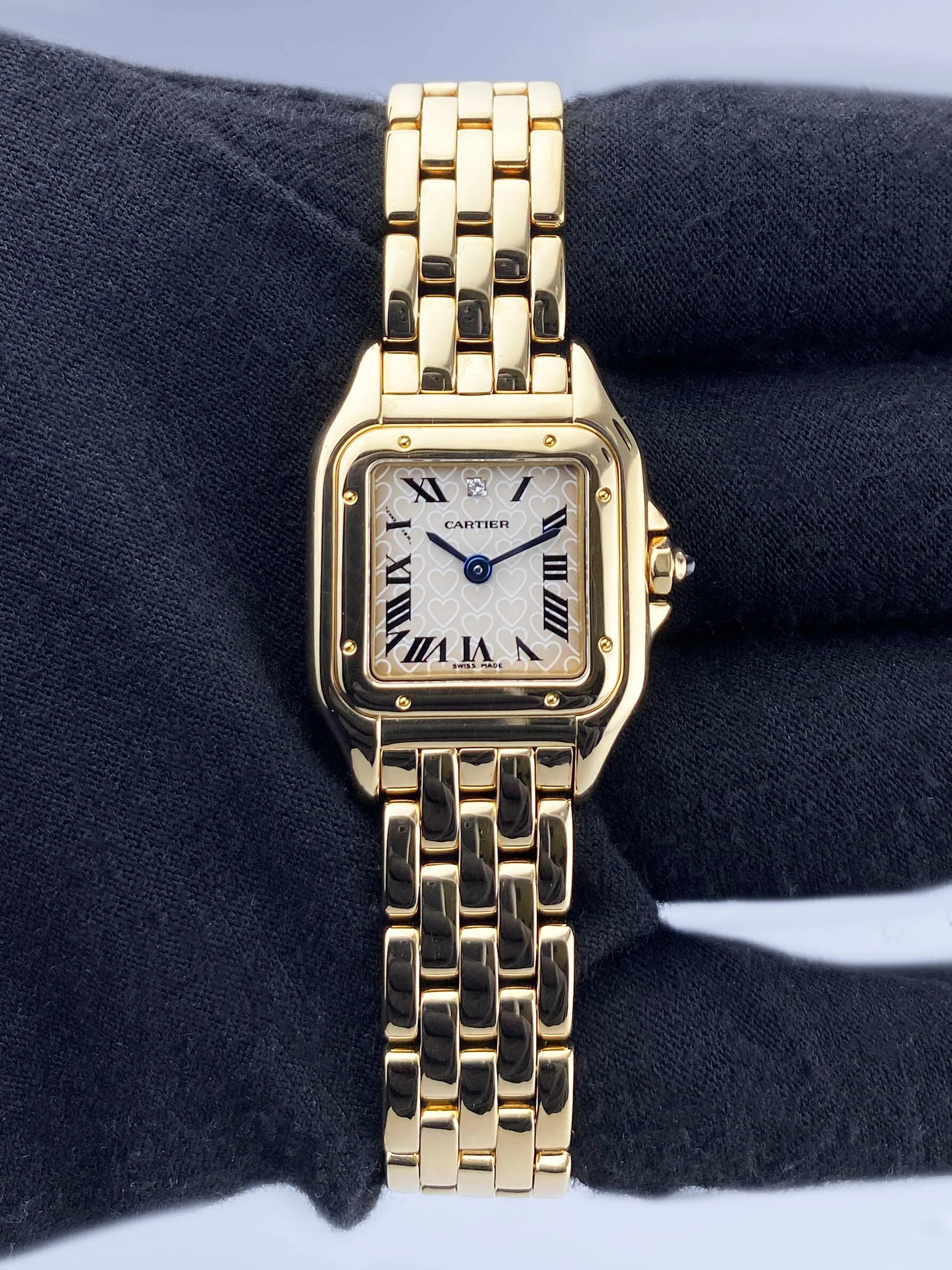 Cartier Panthere W25059B9 Heart Dial Limited Edition Ladies Watch Box Papers