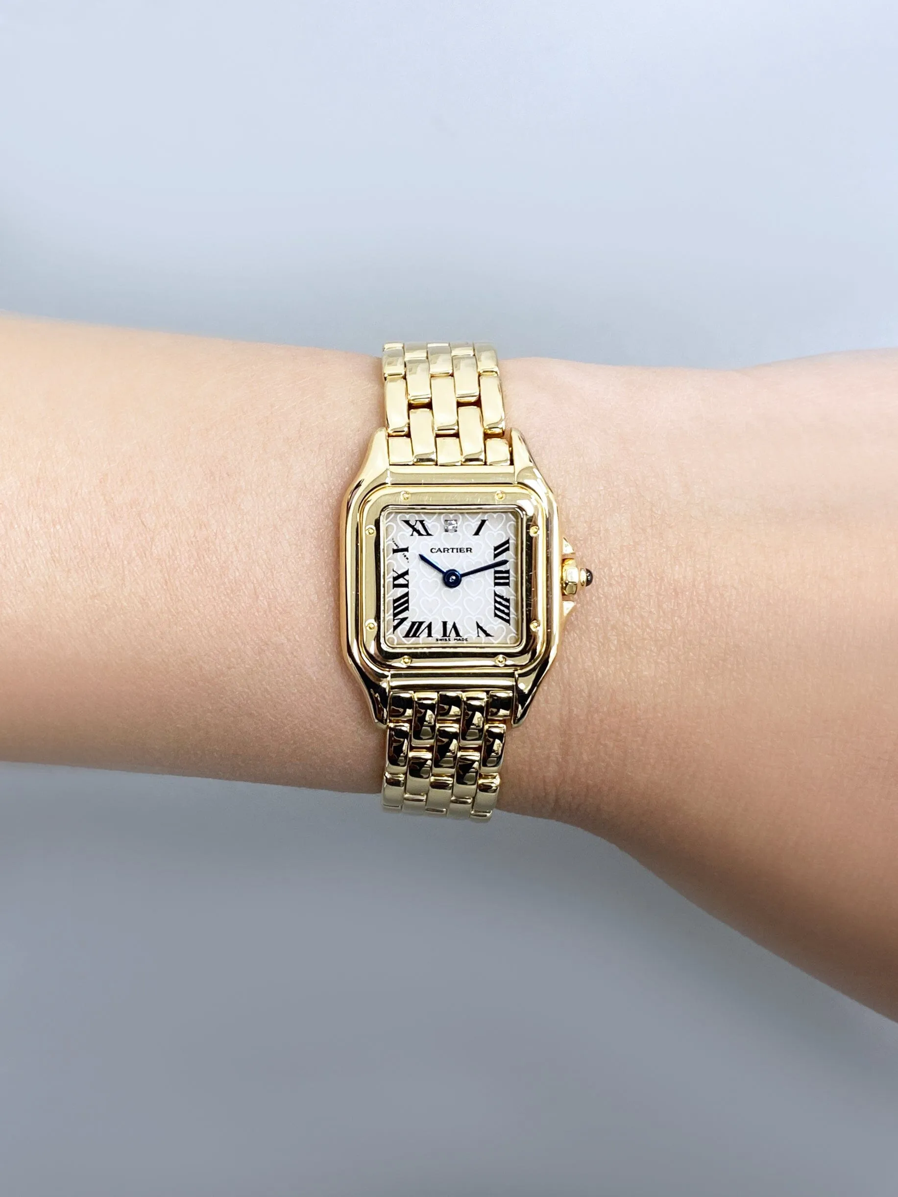 Cartier Panthere W25059B9 Heart Dial Limited Edition Ladies Watch Box Papers