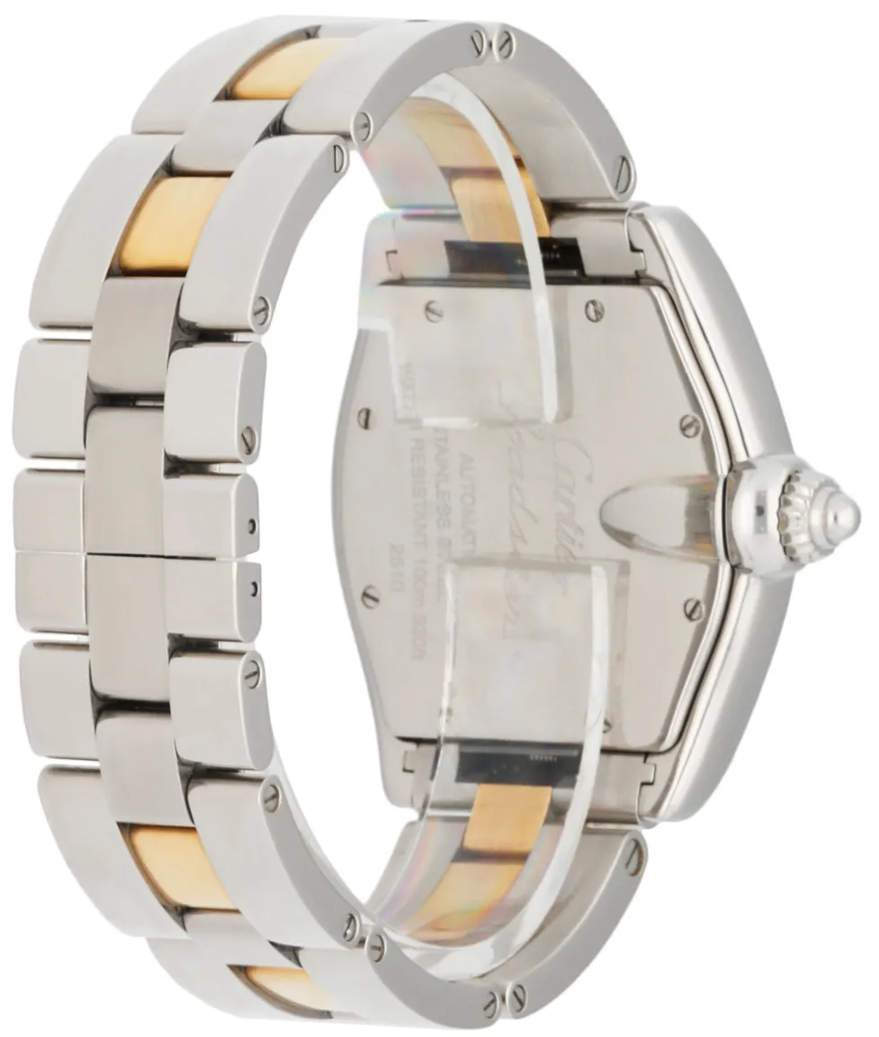Cartier Roadster W62031Y4 18k Yellow Gold & Steel Mens Watch