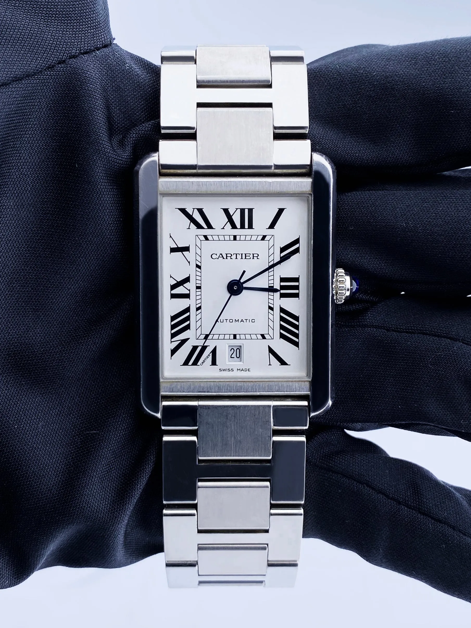 Cartier Tank Solo XL 3800 Mens Watch with Box & Papers