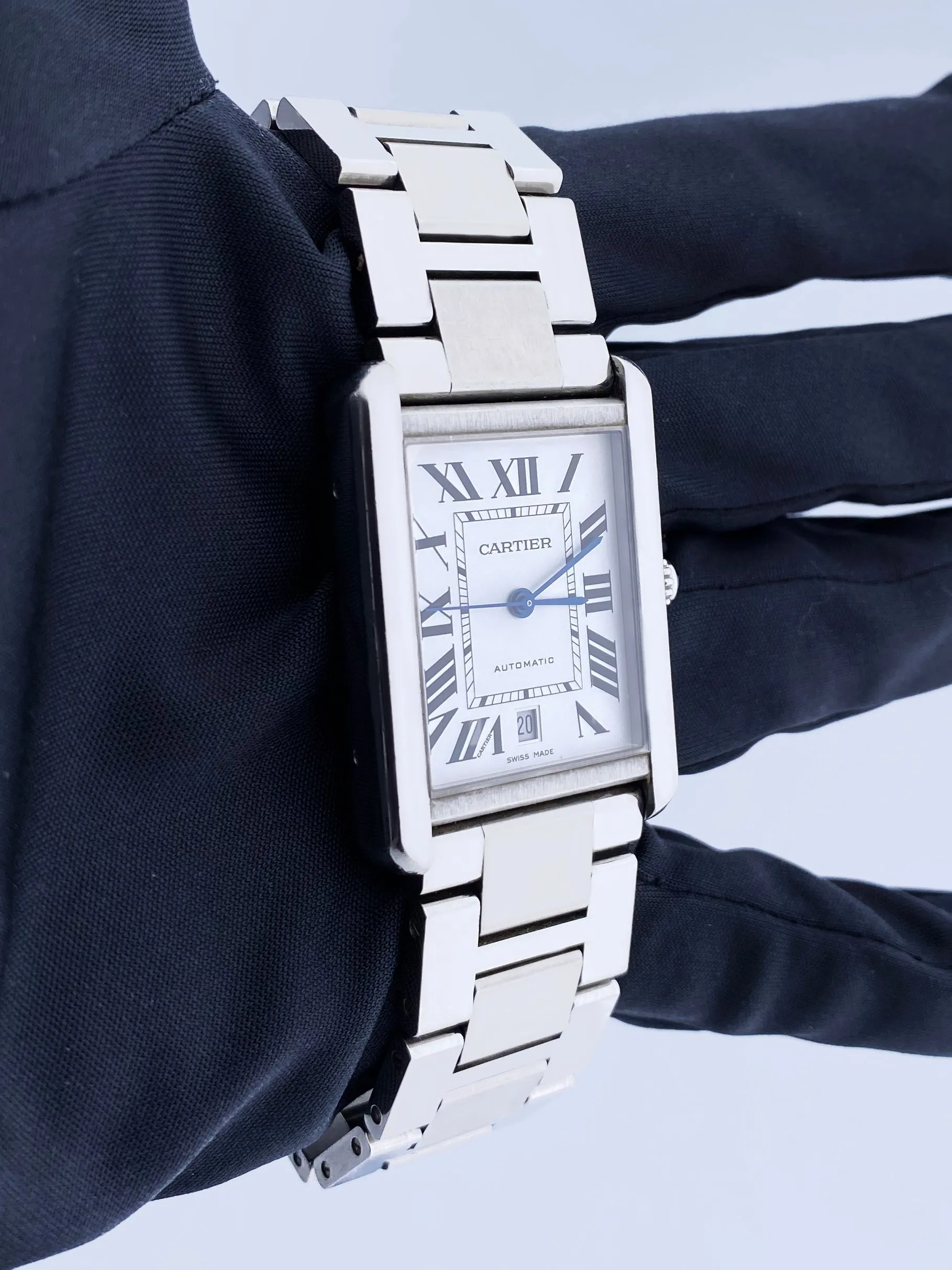 Cartier Tank Solo XL 3800 Mens Watch with Box & Papers