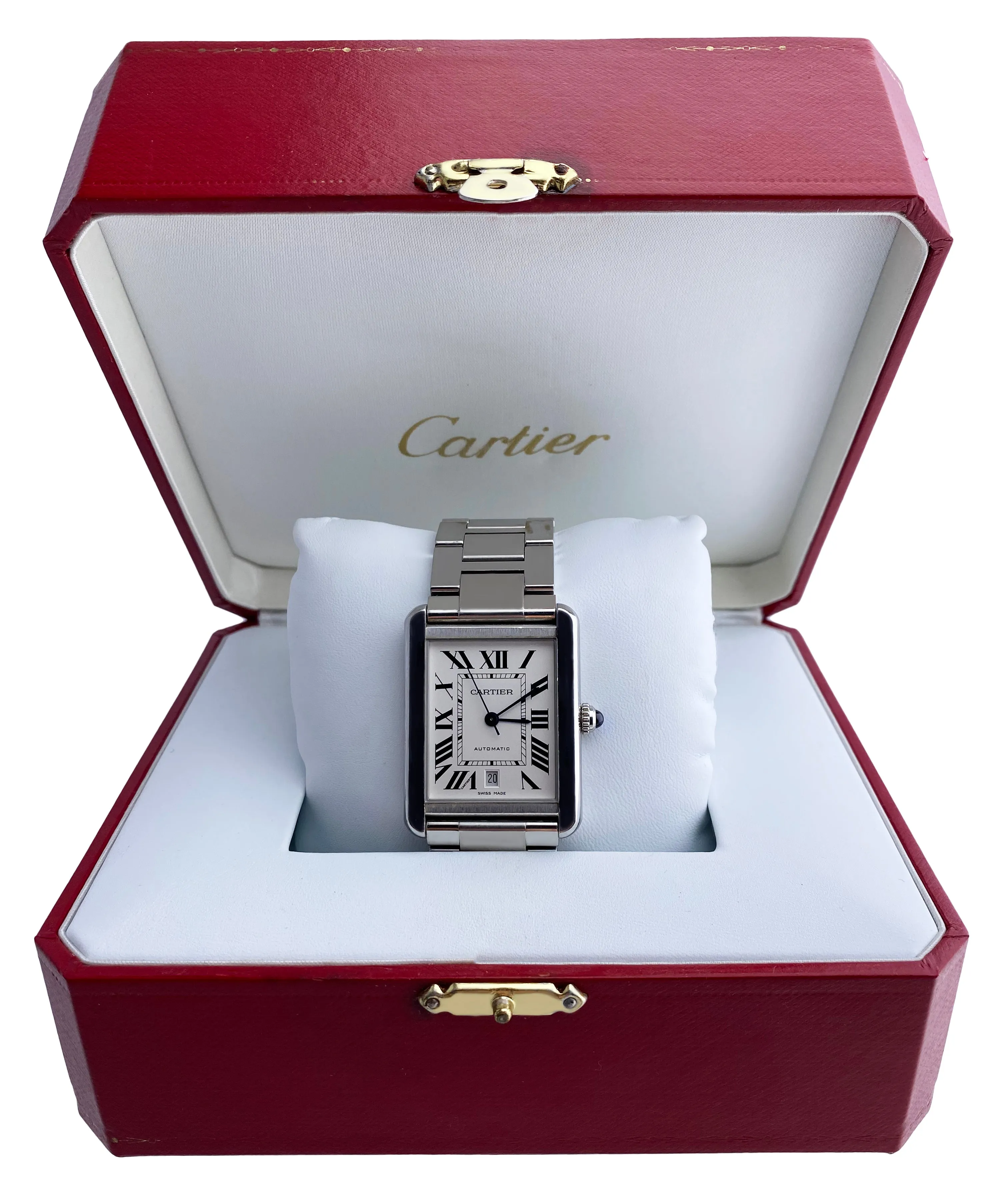 Cartier Tank Solo XL 3800 Mens Watch with Box & Papers