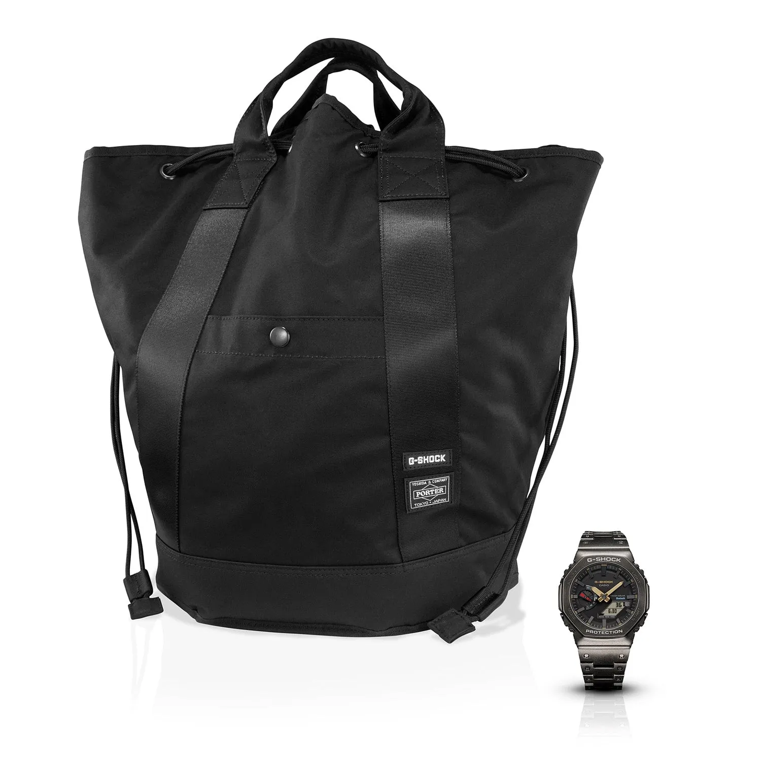 Casio G-Shock 2100 Porter-Yoshida & Co. Japan Full Metal Black GMB2100VF-1A