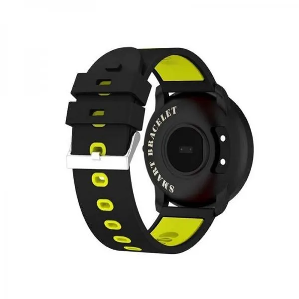 CF007 Fitness Tracker Heart Rate Blood Pressure Monitor Smart Wristband - Yellow
