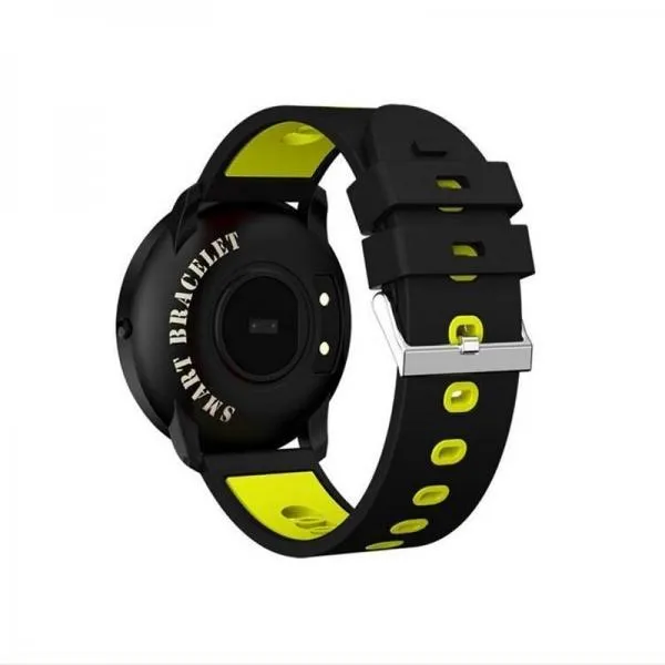 CF007 Fitness Tracker Heart Rate Blood Pressure Monitor Smart Wristband - Yellow