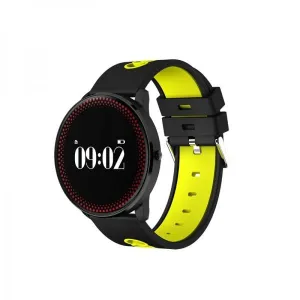 CF007 Fitness Tracker Heart Rate Blood Pressure Monitor Smart Wristband - Yellow
