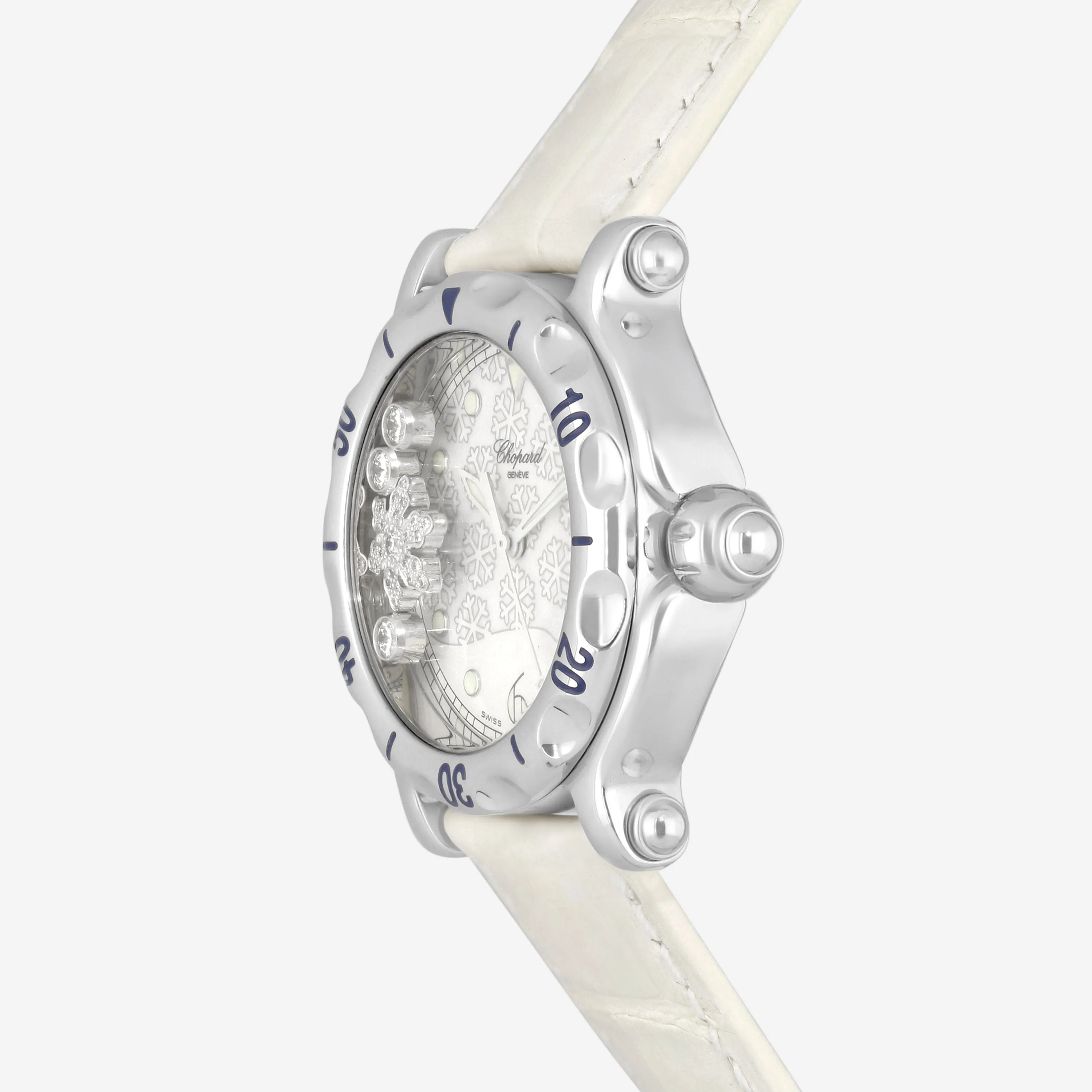 Chopard Happy Sport Snowflakes Stainless Steel Quartz Ladies Watch 288948-3001