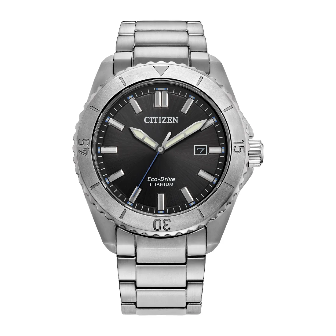 Citizen Brycen Super Titanium Mens Eco Drive Black Dial Watch