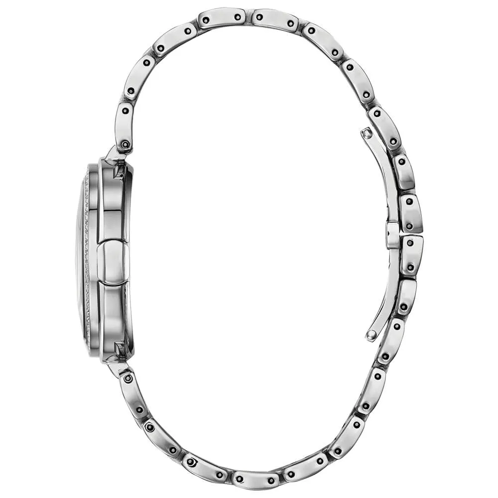 Citizen Capella Silver Dial Stainless Steel Diamond Women's Watch EX1500-52A