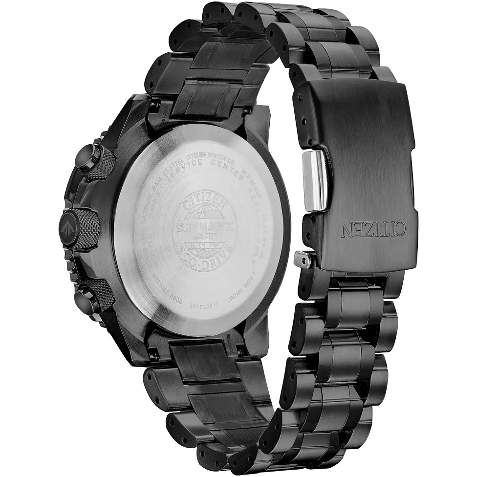 Citizen Eco-Drive Promaster Skyhawk A-T Black Stainless Steel Watch JY8075-51E