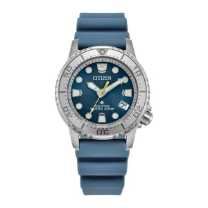 Citizen Promaster Dive Ladies Eco Drive Blue Dial Blue Rubber Strap Watch
