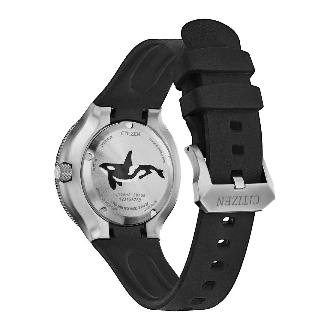 Citizen Promaster Sea Mens Eco Drive Stainless Steel Rubber Strap Watch