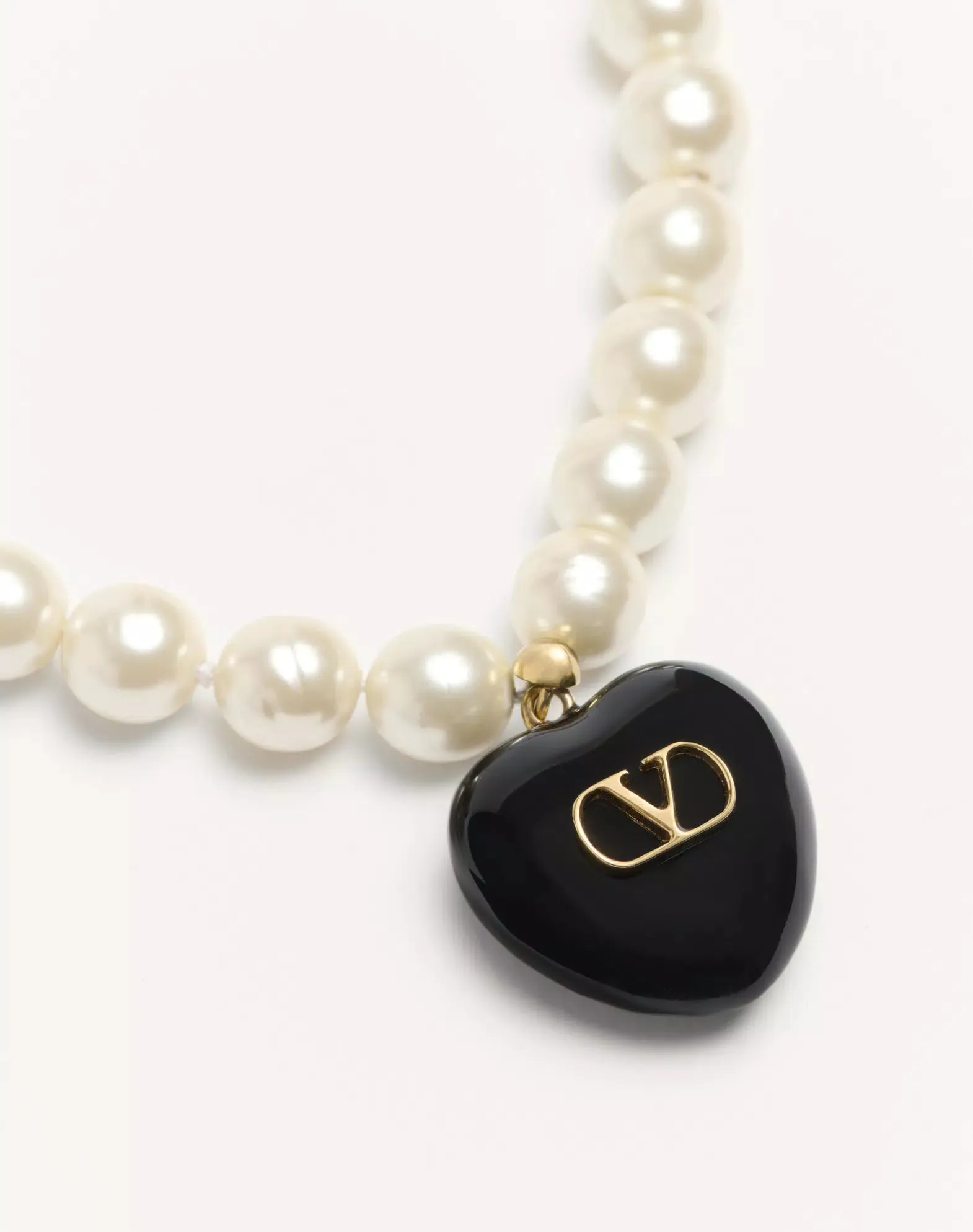 Coeur Royal Necklace In Metal, Enamel And Beads