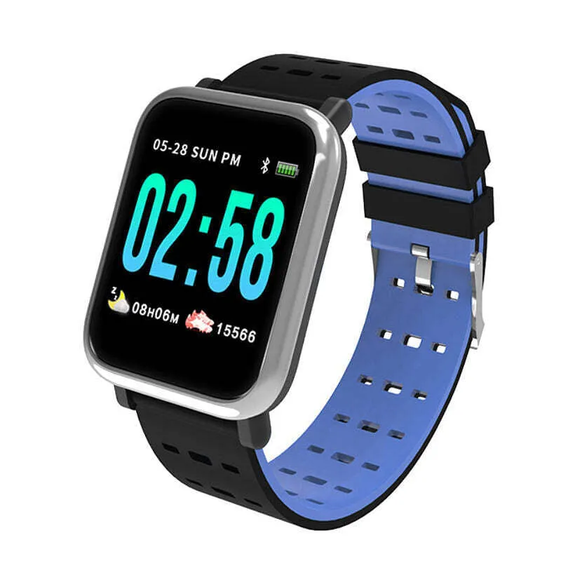 Color: BLUE - SmartFit Upbeat Live HR And BP Monitor Smart Watch