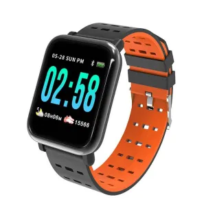 Color: ORANGE - SmartFit Upbeat Live HR And BP Monitor Smart Watch