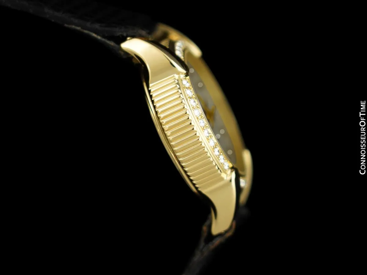 Concord Impresario Ladies Luxury Watch - 18K Gold & Original Factory Diamonds