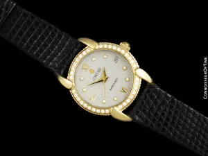 Concord Impresario Ladies Luxury Watch - 18K Gold & Original Factory Diamonds