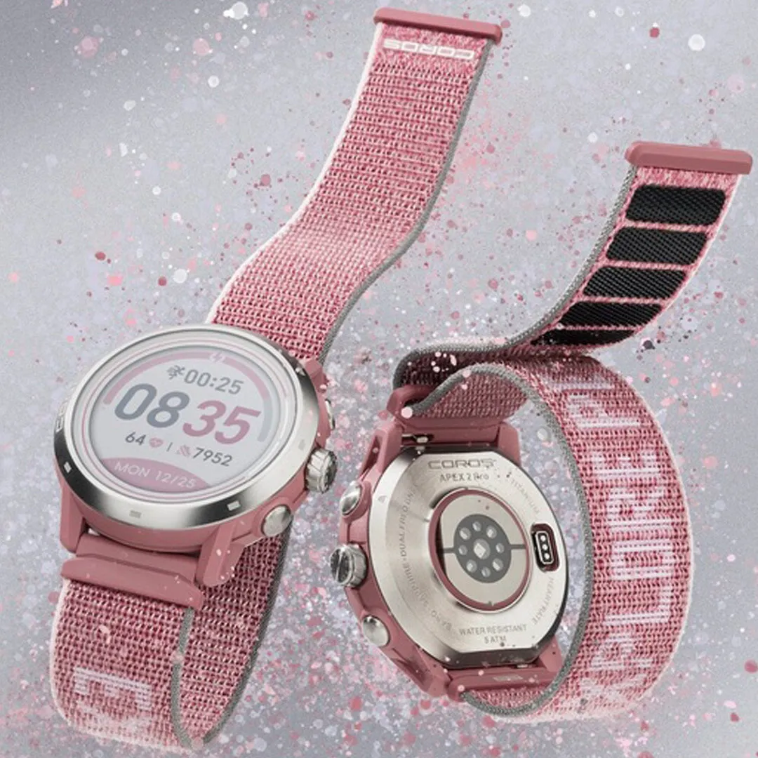 COROS - APEX 2 Pro GPS Outdoor Watch - Dusty Pink