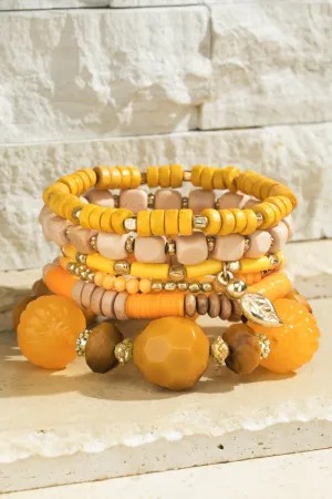 Desert Skyline Seed Bead bracelet with charm accents *