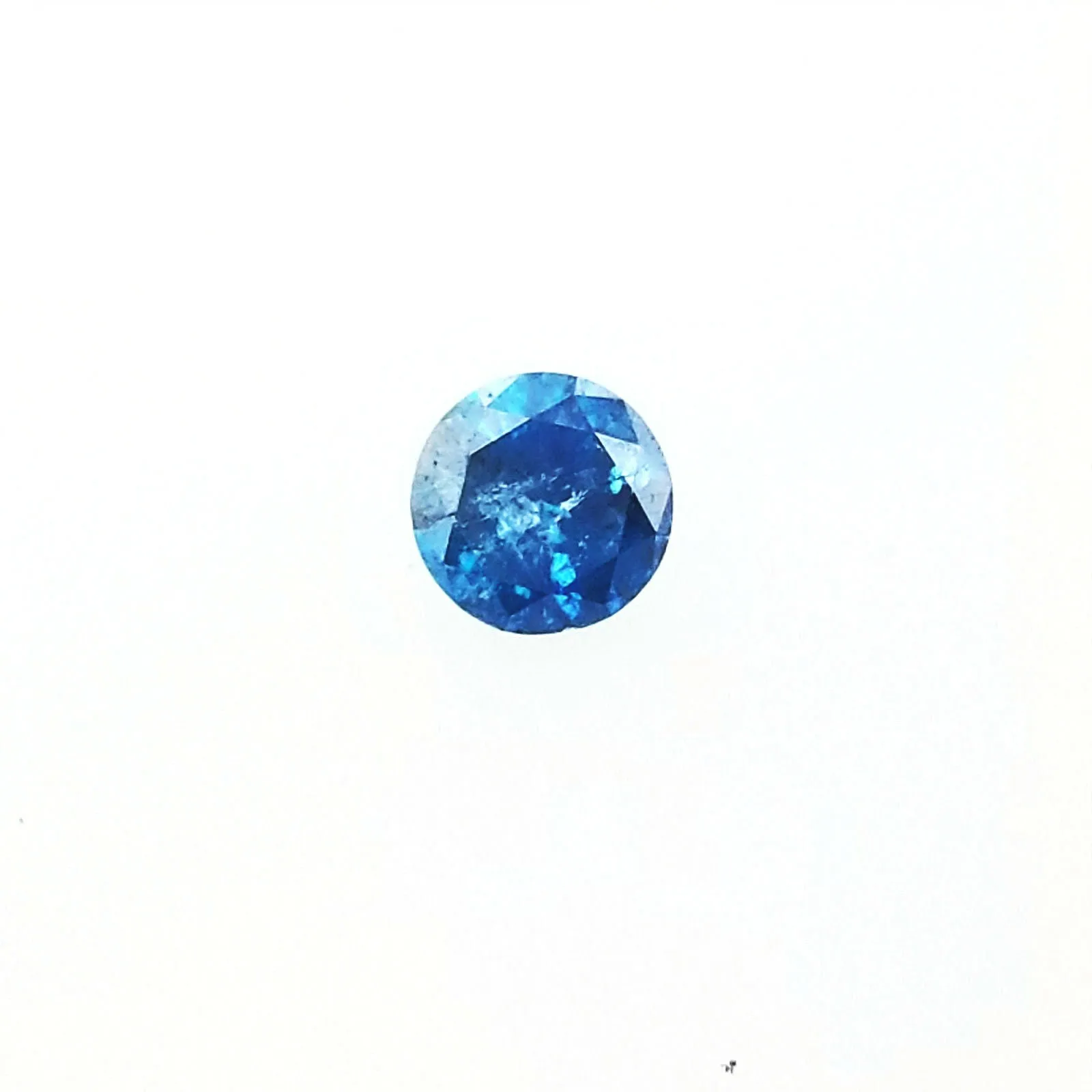 Diamond Rare FANCY VIVID BLUE Color Natural Round Brilliant Loose 0.37 Carat