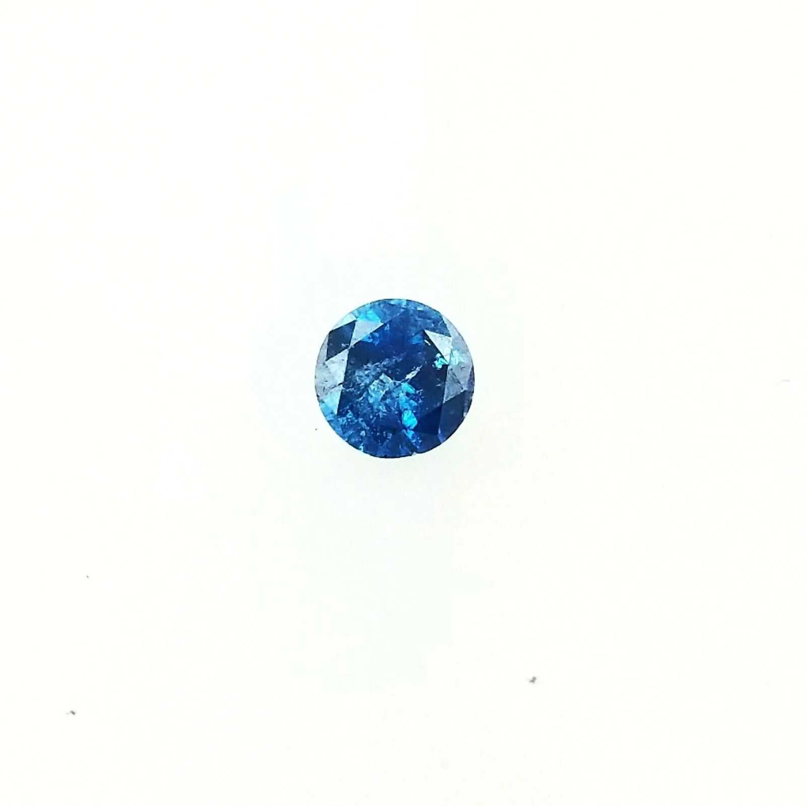 Diamond Rare FANCY VIVID BLUE Color Natural Round Brilliant Loose 0.37 Carat