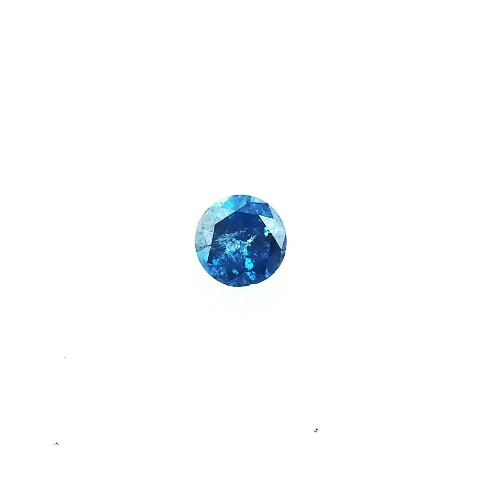 Diamond Rare FANCY VIVID BLUE Color Natural Round Brilliant Loose 0.37 Carat
