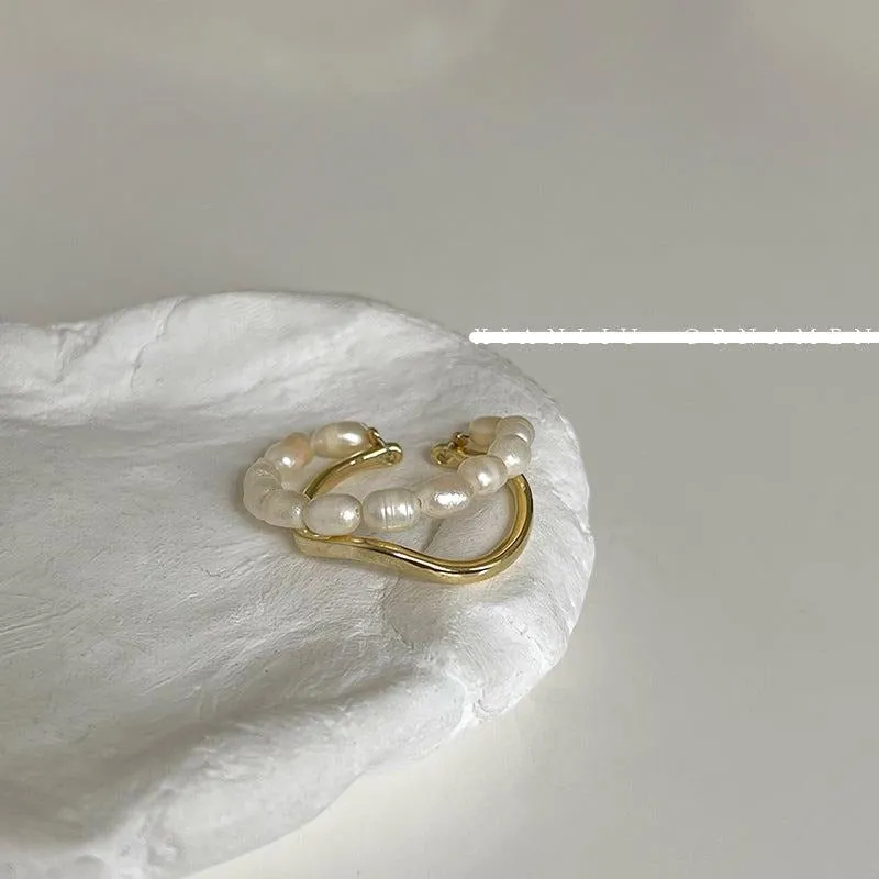 Double Layered Pearl Ring